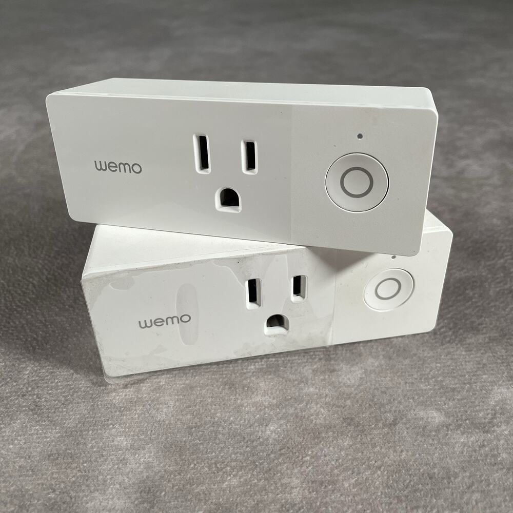 Wemo Mini Model F7C063 Wi-Fi Smart Plug Set of 2